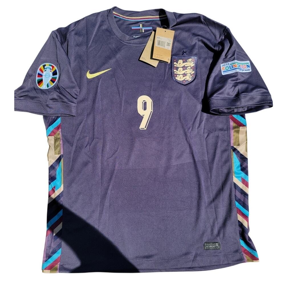 Authentic Nike 2024 Euro Away Jersey England KANE #9 Men’s Size XXL New